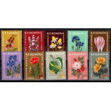 1959. Rumænien. Blomsterserie. Komplet sæt. Postfrisk.